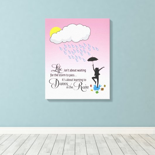 Regentanz Leinwanddruck (Insitu (Holzboden))