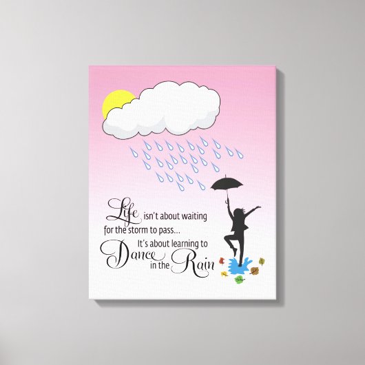 Regentanz Leinwanddruck (Vorderseite)