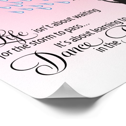 Regentanz Poster (Ecke)