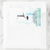 Regentanz Rechteckiger Aufkleber (Tasche)