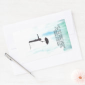 Regentanz Rechteckiger Aufkleber (Umschlag)