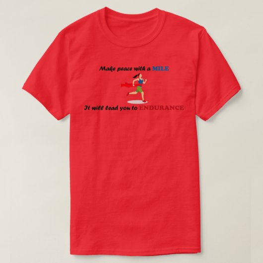 Regenten gewinnen Ausdauer T-Shirt (Design vorne)