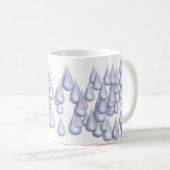 Regentropfen (3D) Kaffeetasse (VorderseiteRechts)