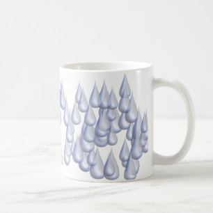 Regentropfen (3D) Kaffeetasse