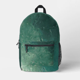 Regentropfen am Fenster  Bedruckter Rucksack