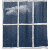 Regentropfen am WIndow-Duschvorhang Duschvorhang (Vorderseite)