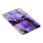 Regentropfen an Iris Magnet (Rechte Seite)