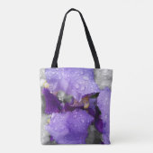 Regentropfen an Iris Tasche (Rückseite)