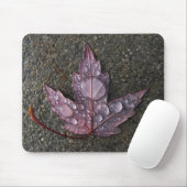 Regentropfen auf Blatt Mousepad (Mit Mouse)