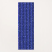Regentropfen auf blauem Metall Yogamatte (Vorderseite)