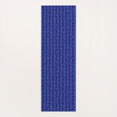 Regentropfen auf blauem Metall Yogamatte (Rückseite)