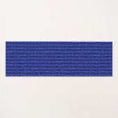 Regentropfen auf blauem Metall Yogamatte (Vorderseite (Horizontal))