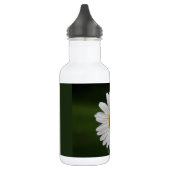 Regentropfen auf Blumenblättern Edelstahlflasche (Links)