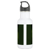Regentropfen auf Blumenblättern Edelstahlflasche (Rückseite)