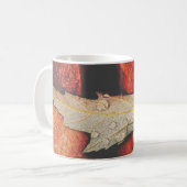 Regentropfen auf einem Blatt Kaffeetasse (Vorderseite Links)
