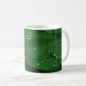 Regentropfen auf einem Blatt Kaffeetasse (VorderseiteRechts)