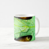 Regentropfen auf einem Blatt Kaffeetasse (VorderseiteRechts)