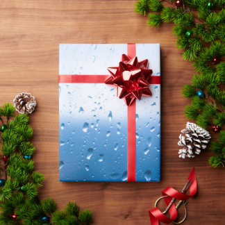 Regentropfen auf einem Fenster Geschenkpapier