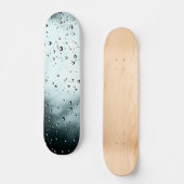 Regentropfen auf Glas Wassertropfen Skateboard Dec (Vorderseite)
