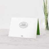 Regentropfen auf Kleeblatt-Freund Karte (Rückseite)