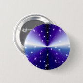 Regentropfen auf lila Regenbogen Button (Vorne & Hinten)