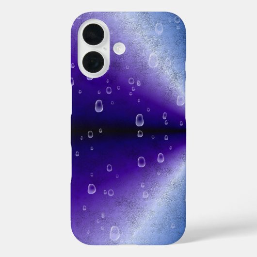 Regentropfen auf Lila Regenbogen Case-Mate iPhone Hülle (Rückseite)