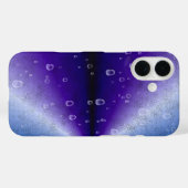 Regentropfen auf Lila Regenbogen Case-Mate iPhone Hülle (Rückseite (Horizontal))