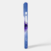 Regentropfen auf Lila Regenbogen Case-Mate iPhone Hülle (Rückseite / Links)