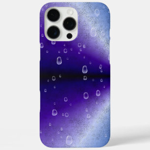 Regentropfen auf Lila Regenbogen iPhone 16 Pro Max Hülle