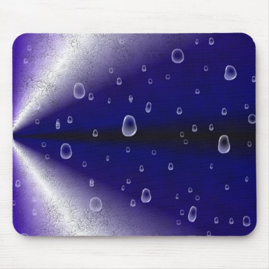 Regentropfen auf Lila Regenbogen Mousepad (Vorne)