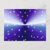 Regentropfen auf lila Regenbogen Postkarte (Vorderseite)