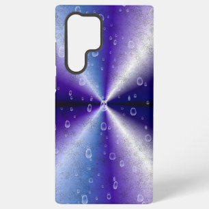 Regentropfen auf lila Regenbogen Samsung Galaxy Hülle