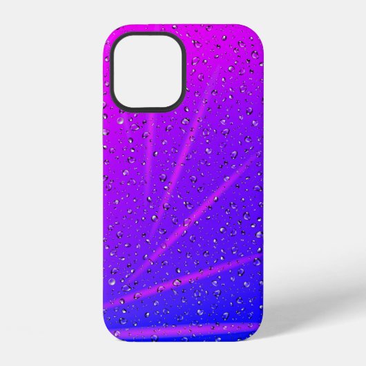 Regentropfen auf Neon Abstract Case-Mate iPhone-Hü iPhone Hülle (Rückseite)