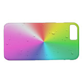 Regentropfen auf Regenbogenspektrum Case-Mate iPhone Hülle (Rückseite (Horizontal))