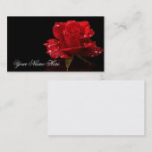 REGENTROPFEN AUF ROSE #2 VISITENKARTE (Vorne/Hinten)