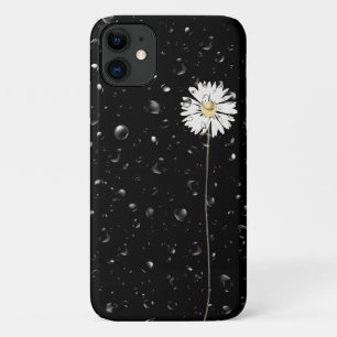 Regentropfen auf weißer Gänseblümchen Case-Mate iPhone Hülle