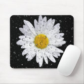 Regentropfen auf weißer Seite Mousepad (Mit Mouse)