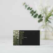 Regentropfen beschattet Visitenkarte (Stehend Vorderseite)