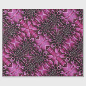 Regentropfen-Dahlien Geschenkpapier (Flach)