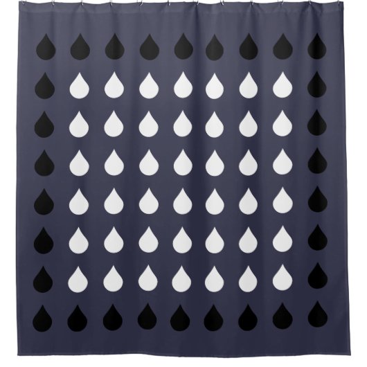 Regentropfen Duschvorhang (Vorderseite)