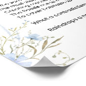 Regentropfen fallen Gedichte Poster (Ecke)