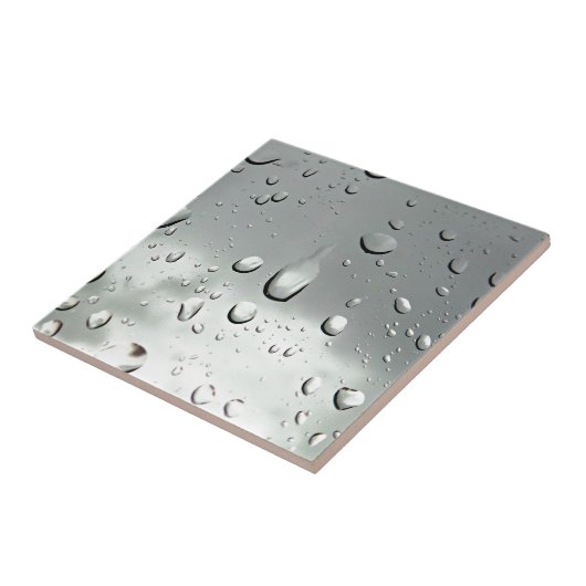 Regentropfen-Fotografie Fliese (Seite)