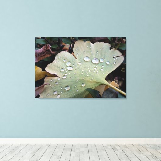 Regentropfen Leinwanddruck (Insitu (Holzboden))
