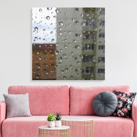 Regentropfen Leinwanddruck (Insitu (Wohnzimmer))