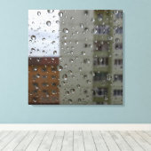 Regentropfen Leinwanddruck (Insitu (Holzboden))