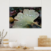 Regentropfen Poster (Küche)