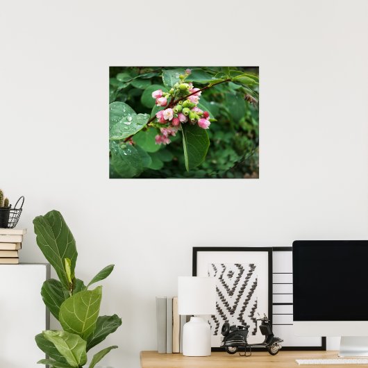 Regentropfen Poster (Heimbüro)