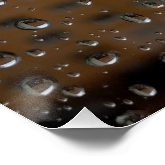 Regentropfen Poster (Ecke)