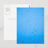 Regentropfen Postkarte (Vorne/Hinten)