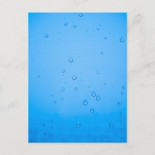 Regentropfen Postkarte (Vorderseite)